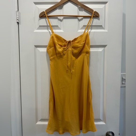 A&F Cinch Front Slip Mini Dress - Picture 1 of 5